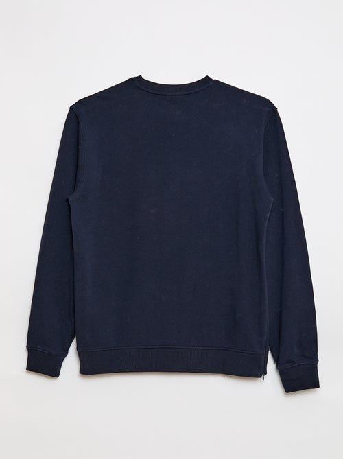 Molton-Sweatshirt mit Print - Leicht anzuziehen - Kiabi