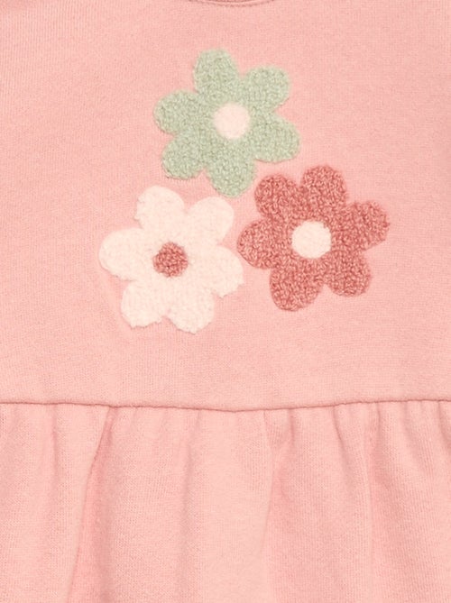 Moltonkleid mit fröhlichem Motiv - Kiabi
