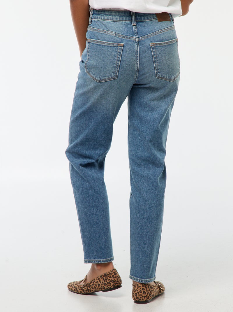 Mom jeans 5 pockets L34 Blue - Kiabi
