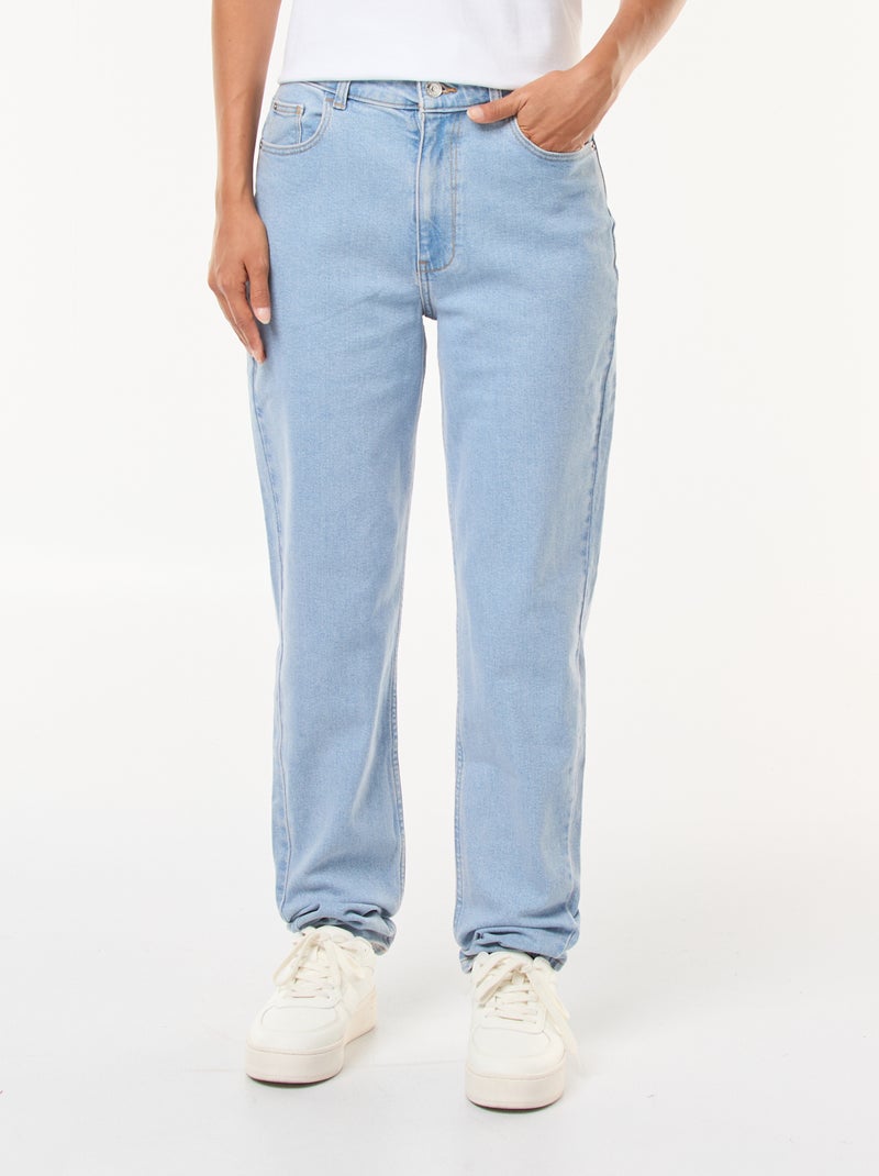 Mom jeans 5 pockets L34 Blue - Kiabi