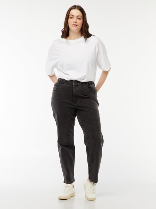 Mom-Jeans mit hohem Bund - L34 - Kiabi Mom-Jeans mit hohem Bund - L34 - Kiabi