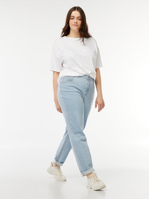 Mom-Jeans mit hoher Taille - L30 - Kiabi