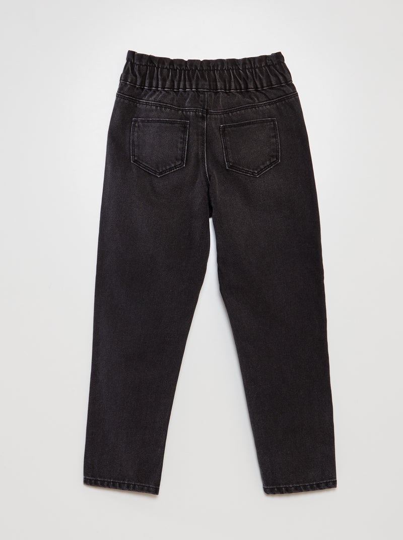 Mom paperbag jeans BLACK - Kiabi
