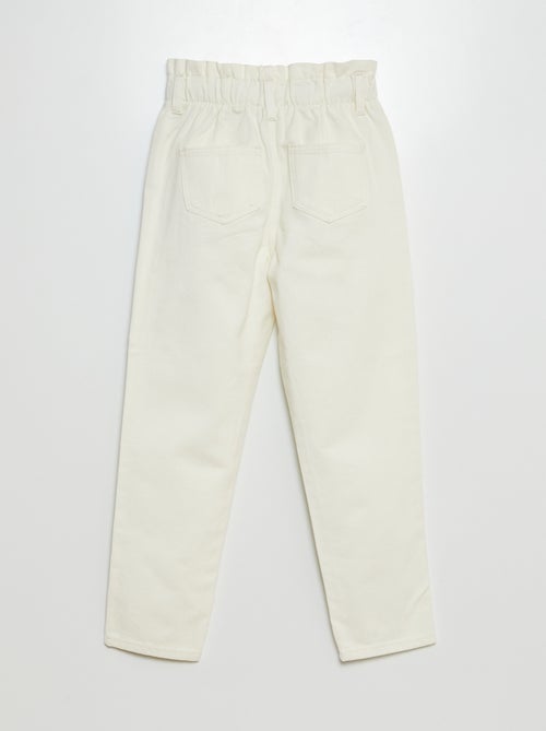Mom Paperbag Jeans - Kiabi