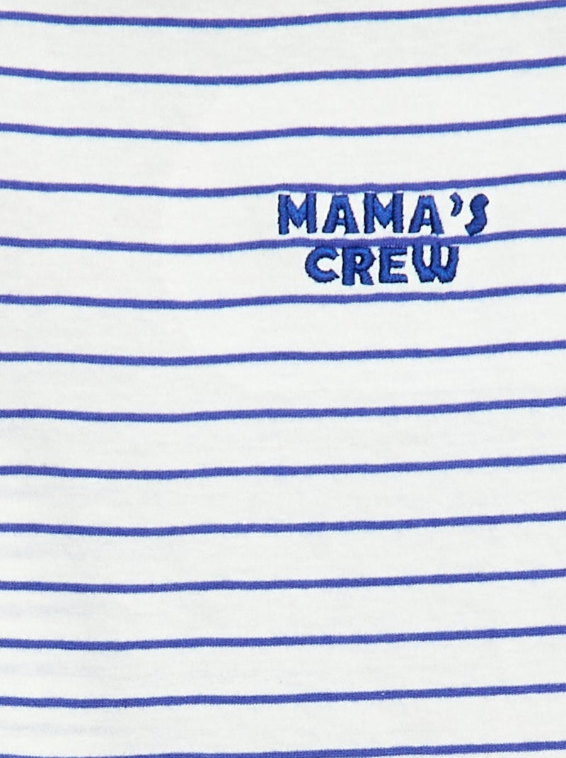 Mother's Day Message T-Shirt Blue - Kiabi