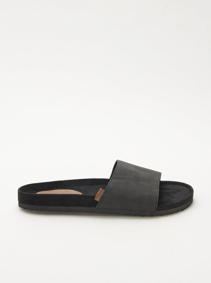 Mules a una fascia Nero - Kiabi