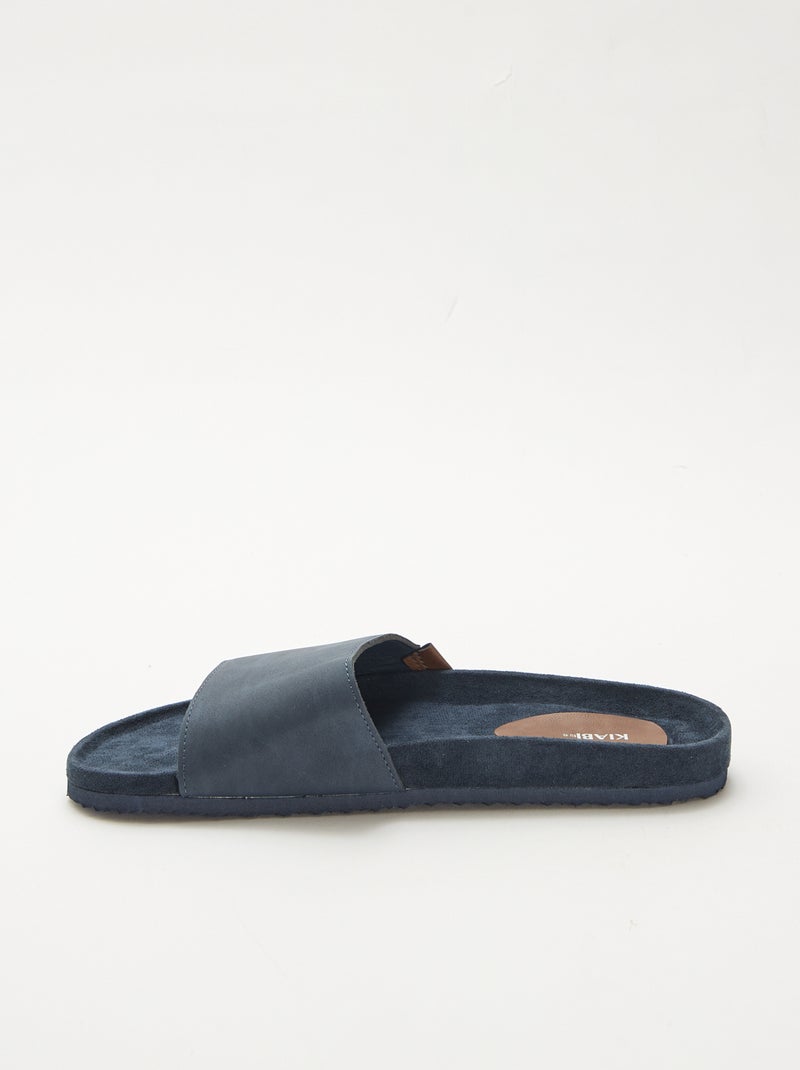 Mules à une bride Bleu - Kiabi