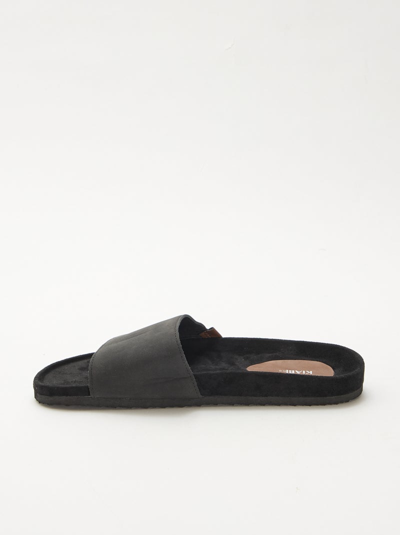 Mules à une bride Noir - Kiabi