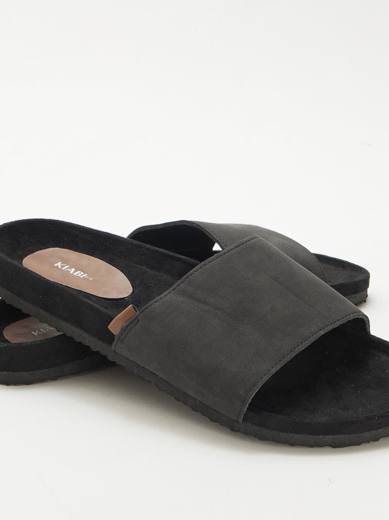 Mules à une bride Noir - Kiabi