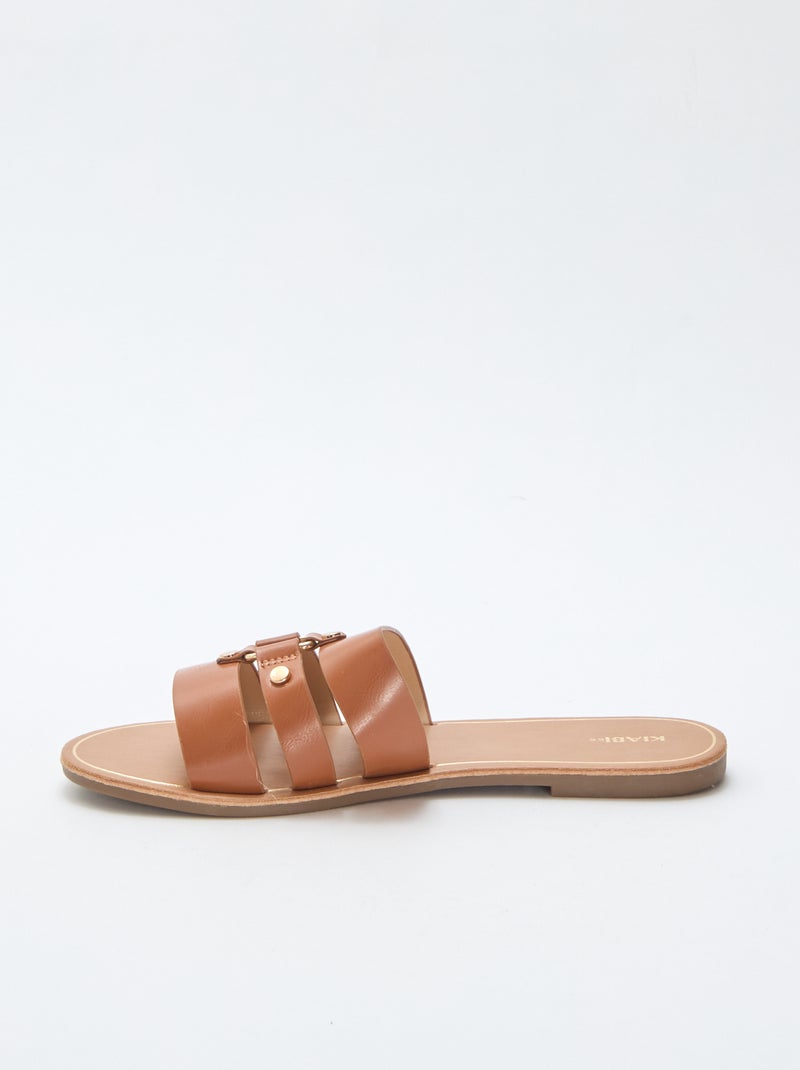 Mules basse Marrone - Kiabi