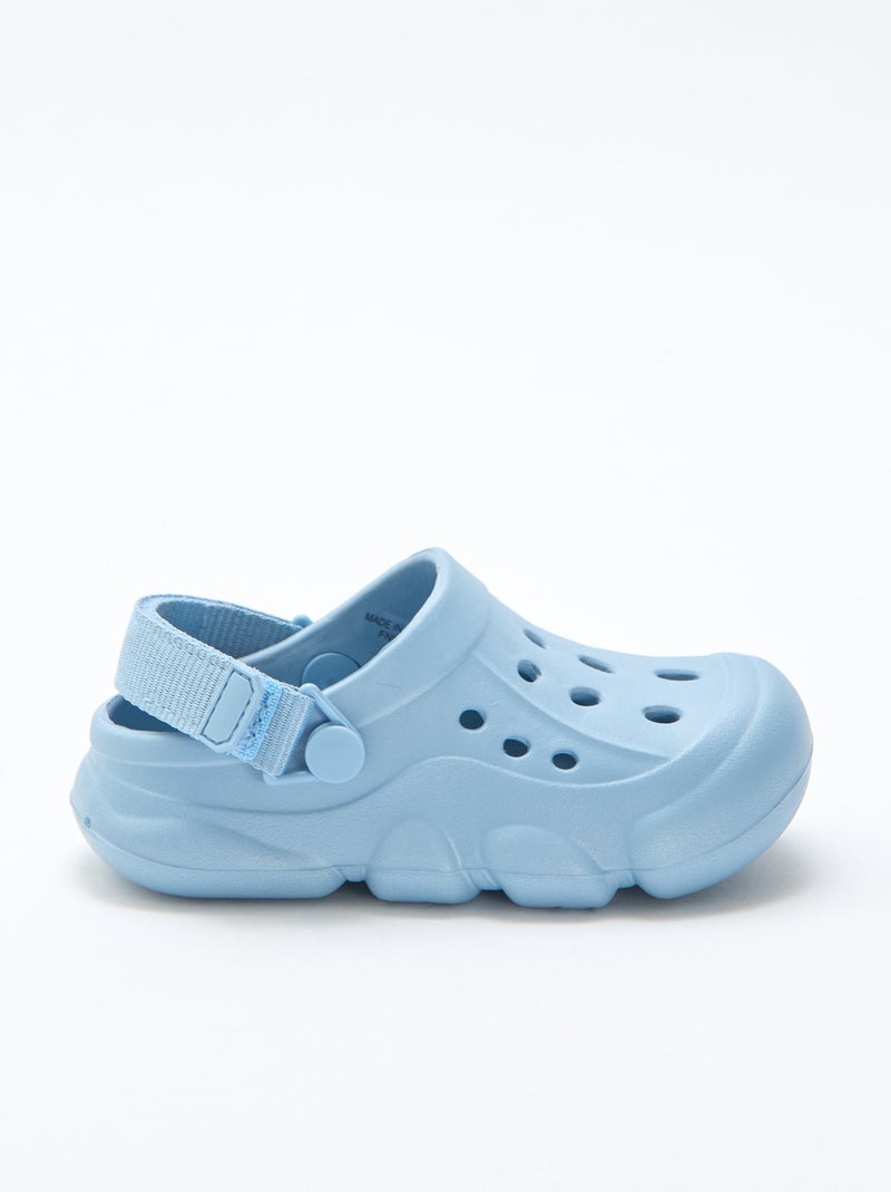 Mules chiuse da spiaggia tinta unita Blu - Kiabi