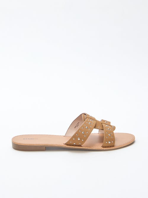 Mules con fascia in macramè lucido - Kiabi
