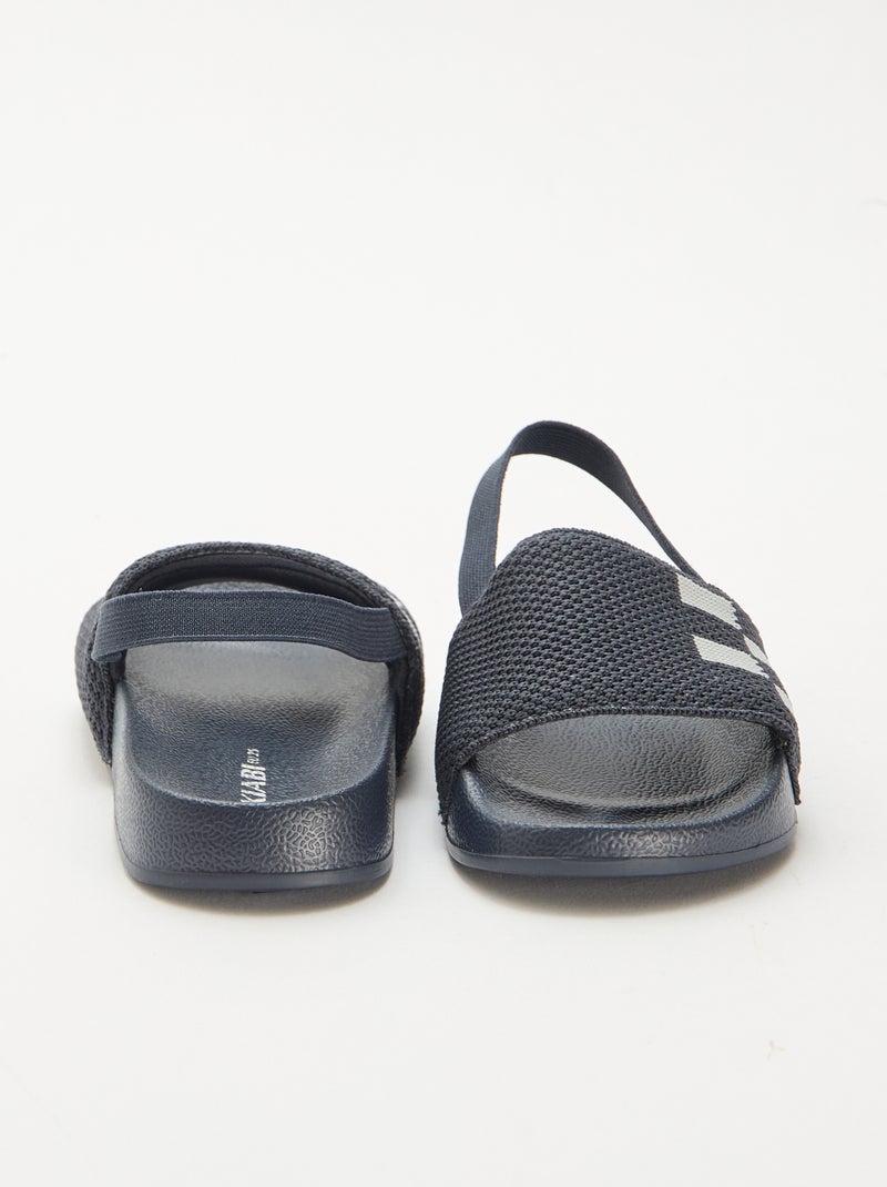 Mules da piscina elasticizzate Blu - Kiabi