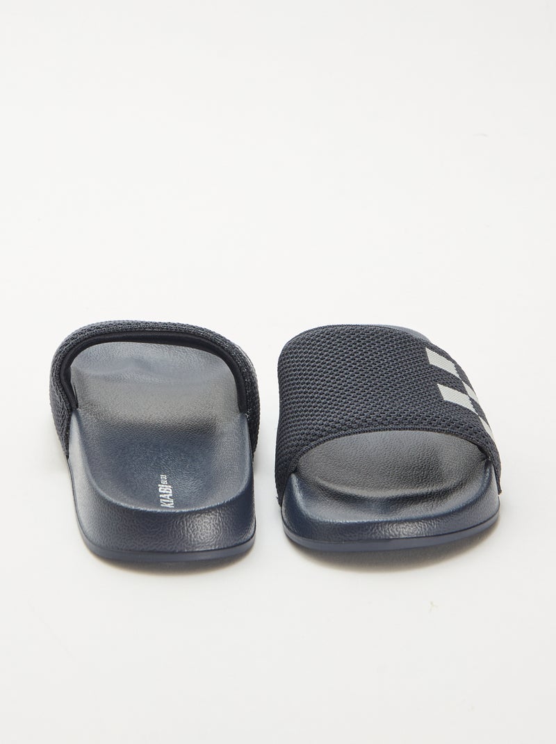 Mules de piscine avec bride en mesh Bleu - Kiabi