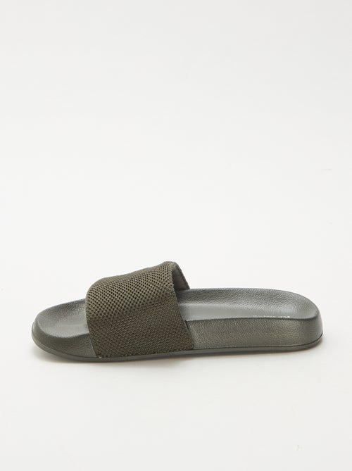 Mules de piscine avec bride en mesh - Kiabi