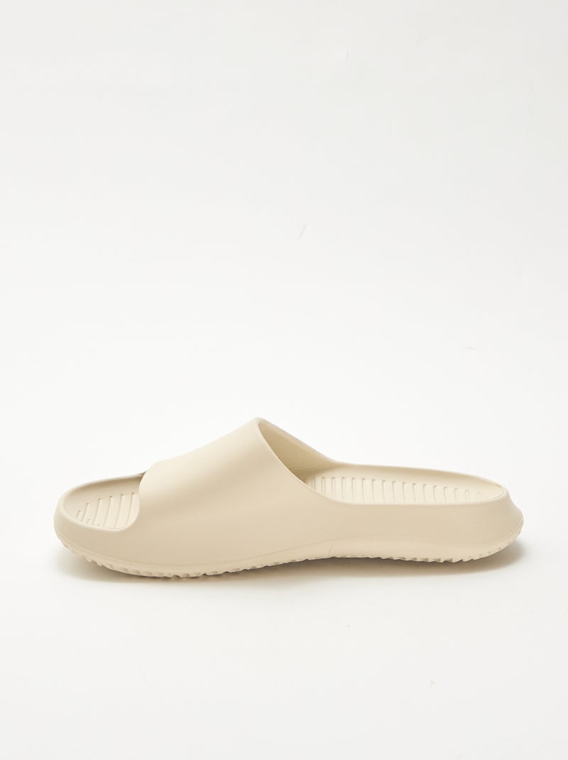 Mules de piscine compensées Blanc - Kiabi