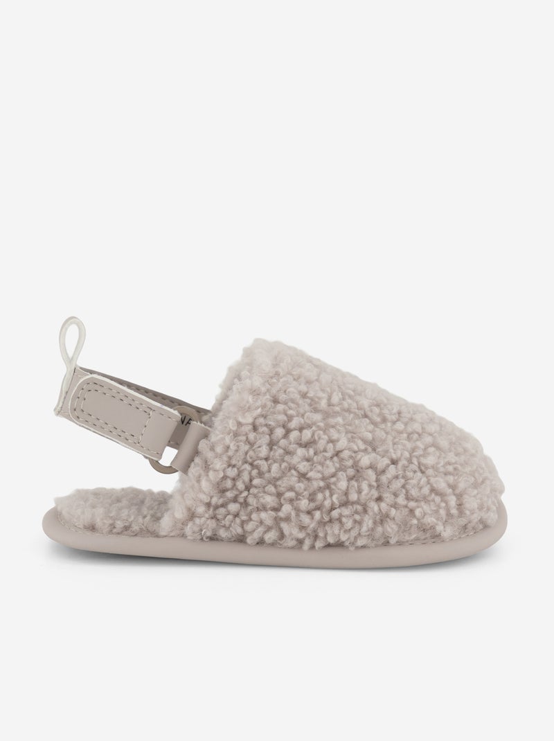 Mules Hausschuhe mit Fersenriemen Beige - Kiabi