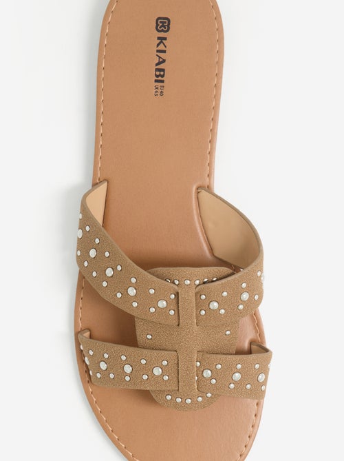 Mules mit Nietenriemen - Kiabi