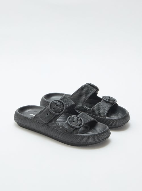 Mules unies à double bride - Kiabi