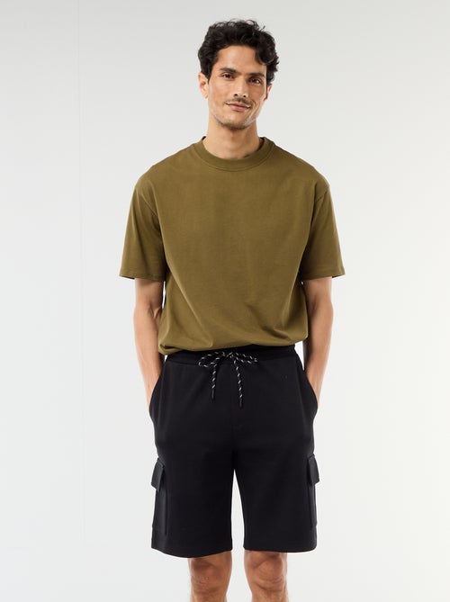 Multi-Pocket Cotton Piqué Bermuda Shorts - Kiabi
