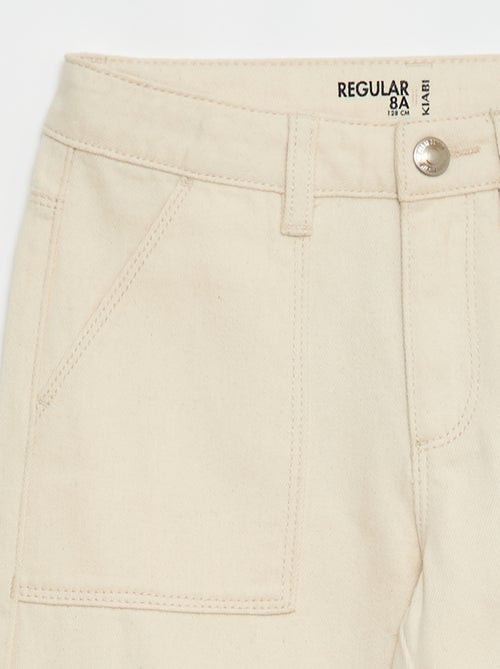 Multi-Pocket Denim Trousers - Kiabi