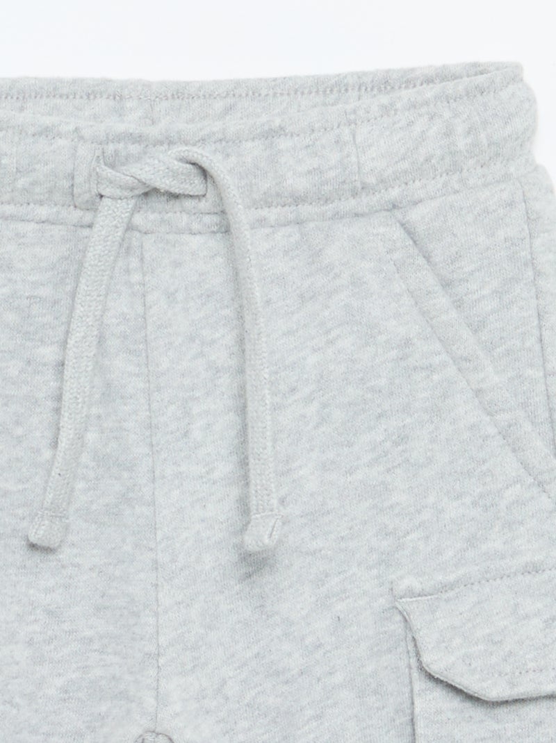Multi-pocket jogging bottoms Grey - Kiabi