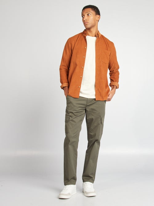 Multi-pocket straight fit trousers - Kiabi Multi-pocket straight fit trousers - Kiabi