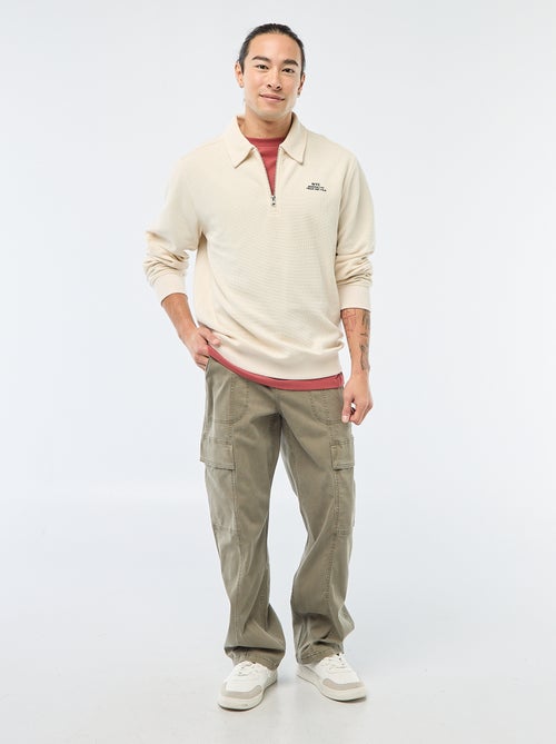 Multi-Pocket Straight Leg Pants / Regular Fit - Kiabi