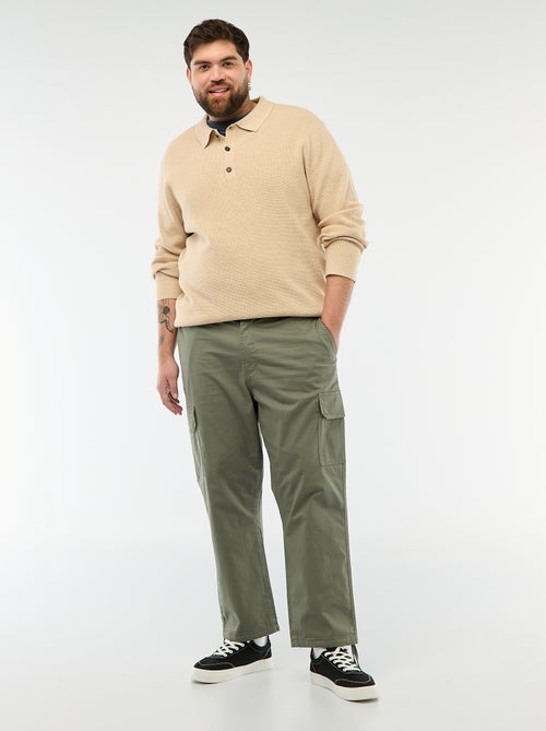 Multi-pocket straight leg / regular fit trousers - Kiabi
