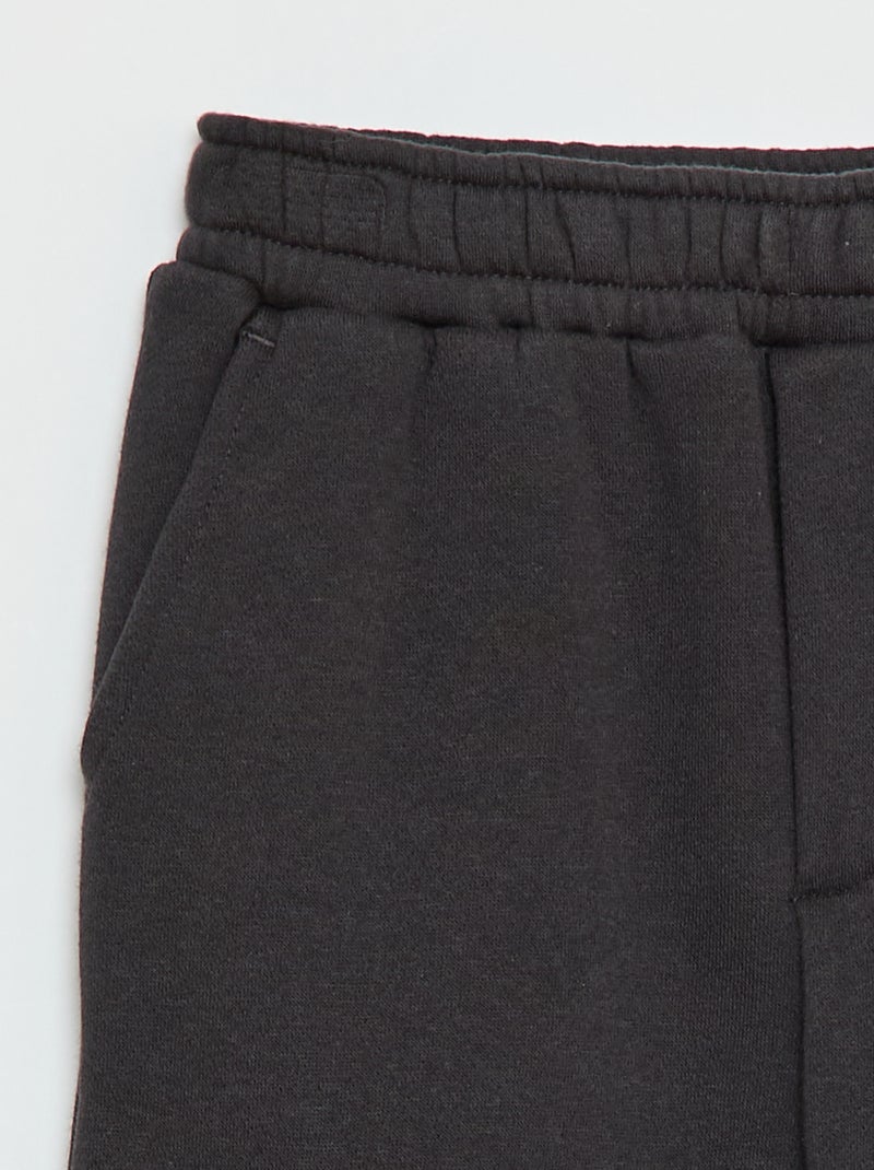 Multi-pocket sweatshirt fabric joggers Black - Kiabi