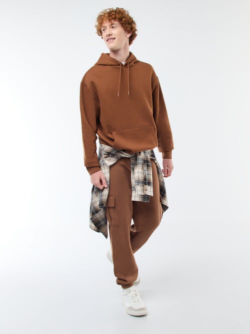 Multi-pocket sweatshirt fabric joggers - Kiabi