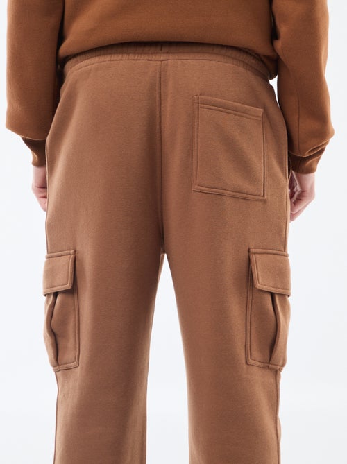 Multi-pocket sweatshirt fabric joggers - Kiabi