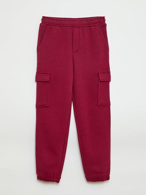 Multi-pocket sweatshirt fabric joggers - Kiabi