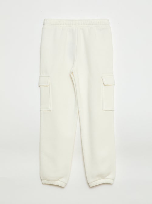 Multi-pocket sweatshirt fabric joggers - Kiabi