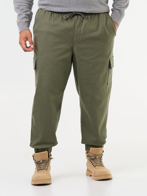 Multi-pocket trousers with elasticated waist - Kiabi