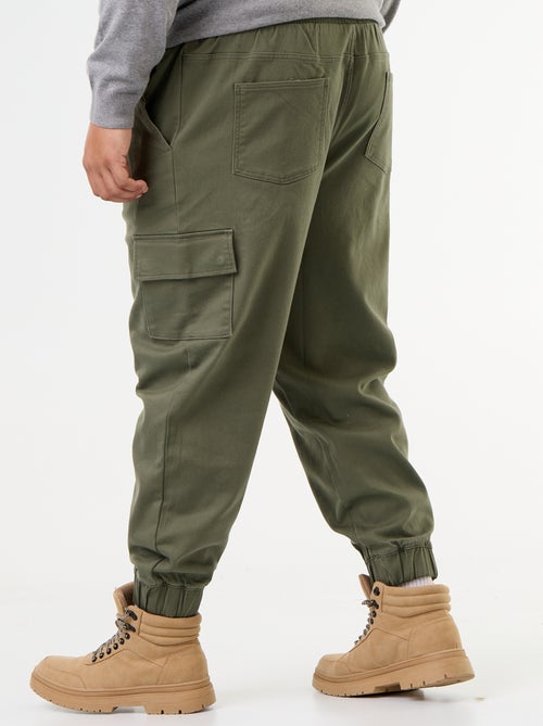 Multi-pocket trousers with elasticated waist - Kiabi