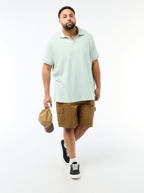 Multi-Pocket Twill Bermuda Shorts - Kiabi