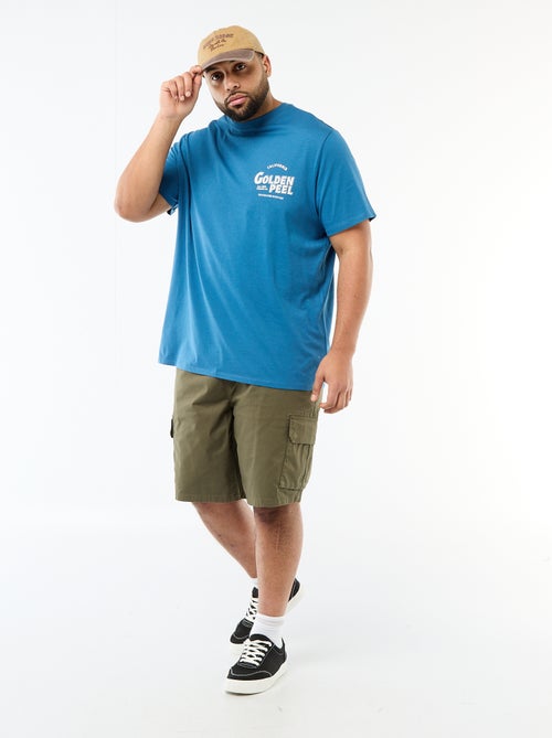 Multi-Pocket Twill Bermuda Shorts - Kiabi