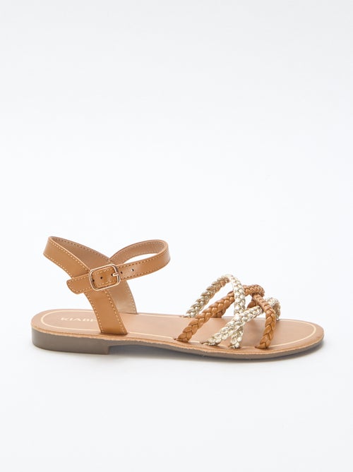 Multi-Strap Braided Sandals - Kiabi