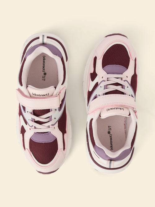 Multicolored Sport Sneakers with Velcro Straps (Ekstract) - Kiabi