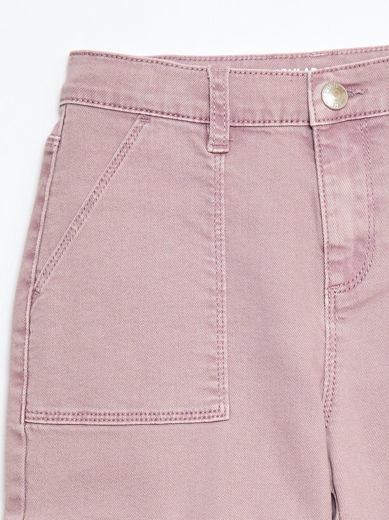 Multipocket-Hose – Extra bequemer Schnitt Lila - Kiabi