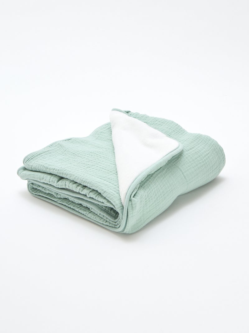 Muslin Cotton Swaddle Blanket Blue - Kiabi