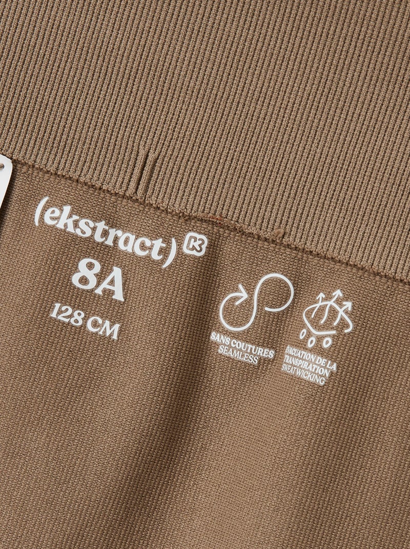 Nahtlose Sport-Radlerhose - (ekstract) Beige - Kiabi