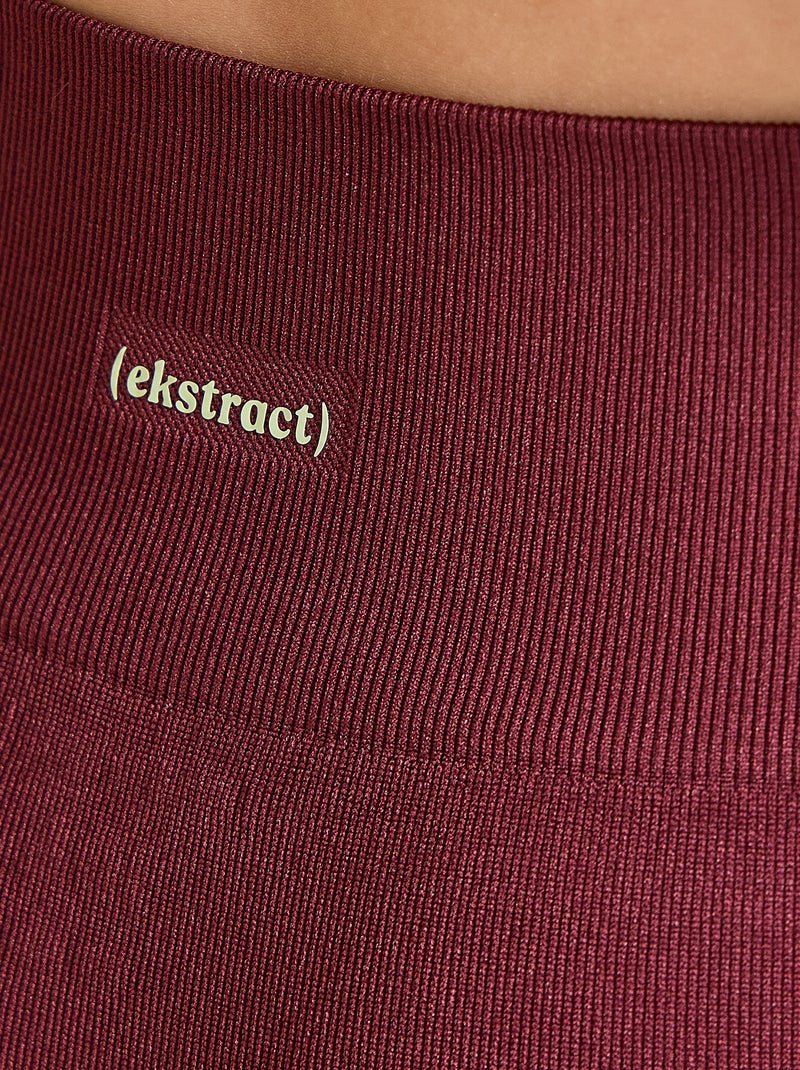 Nahtlose Sport-Radlerhose - (ekstract) Rouge - Kiabi