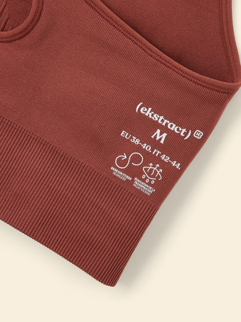 Nahtloser Sport-BH - (ekstract) Marron - Kiabi