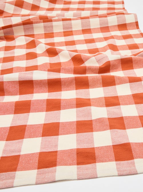Nappe imprimée à carreaux (150x150 cm) - Kiabi Home - Kiabi