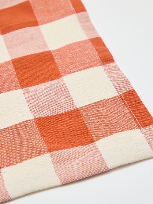 Nappe imprimée à carreaux (150x150 cm) - Kiabi Home - Kiabi