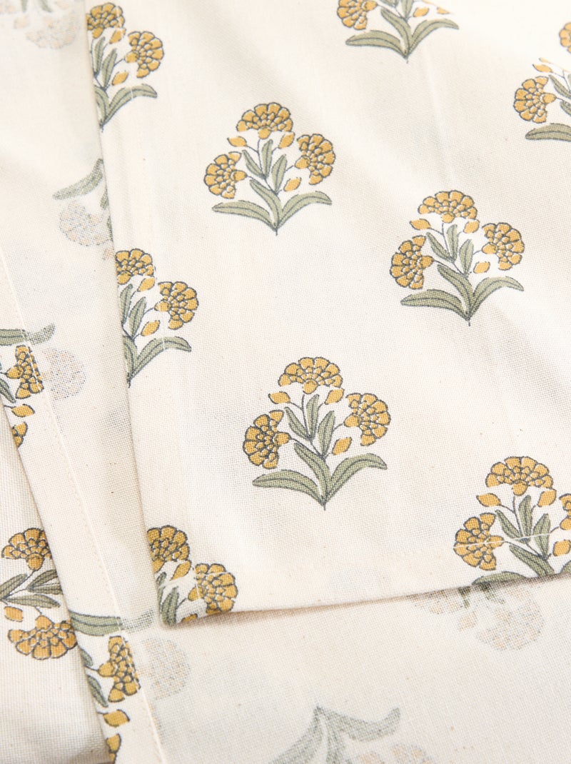 Nappe imprimée à fleurs 150x250 cm Vert - Kiabi