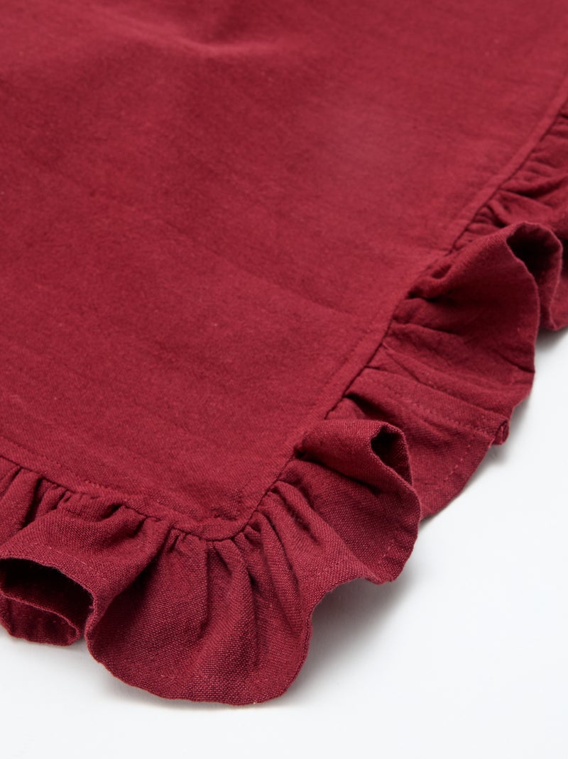 Nappe volantée (150 x 250 cm) Marron - Kiabi