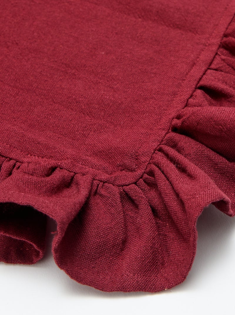 Nappe volantée (150 x 250 cm) Marron - Kiabi